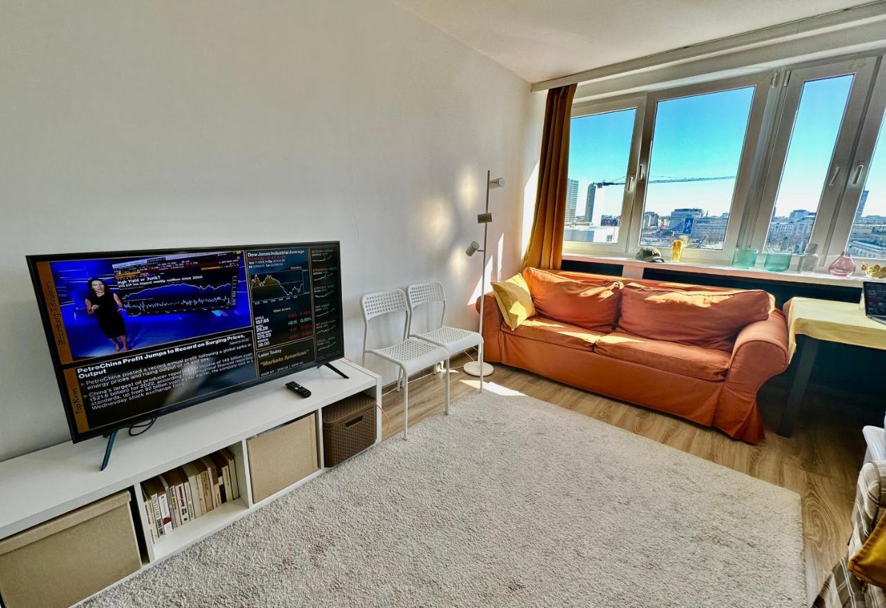 Super Apartament Brown 2X Metro Nowy Wifi Netflix Spotify Panorama Miasta Варшава Экстерьер фото